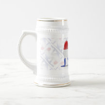Bandera holandesa de la silueta del chica taza