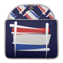 Bandera holandesa del cepillo funda para macbooks