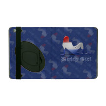Bandera holandesa del chica iPad protector