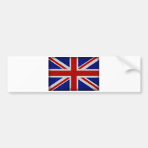 Bandera Inglesa de Inglaterra urdida Etiqueta De Parachoque