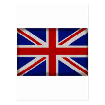Bandera Inglesa de Inglaterra urdida Tarjetas Postales