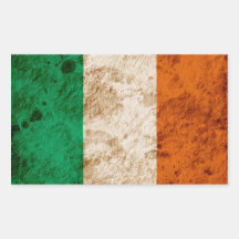 Bandera irlandesa rugosa pegatina