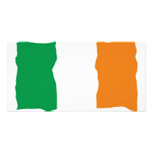 Bandera irlandesa tarjetas fotograficas personalizadas