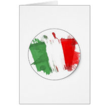 Bandera italiana de la moda tarjetas
