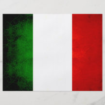 Bandera italiana nerviosa moderna tarjeta publicitaria