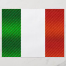 Bandera italiana pelada moderna flyer personalizado