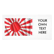 BANDERA JAPONESA TARJETA FOTOGRAFICA  