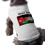 Bandera jordana resistida camisa de perro