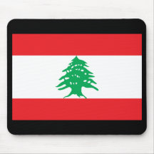 Bandera libanesa Mousepad