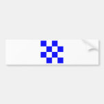 Bandera marina N Etiqueta De Parachoque