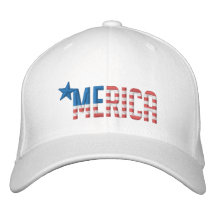 Bandera ' MERICA de los E.E.U.U. Gorra Bordada