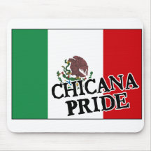 Bandera mexicana del orgullo de Chicana Alfombrillas De Ratón