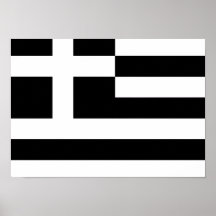 Bandera monocromática de Grecia Impresiones