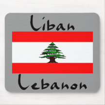 Bandera Mousepad de Liban Líbano