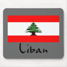 Bandera Mousepad de Liban Líbano Alfombrilla De Raton