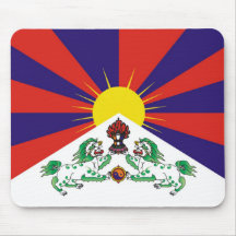 Bandera Mousepad de Tíbet Tapete De Ratones