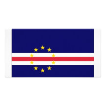 Bandera nacional de Cabo Verde Tarjeta Personal Con Foto
