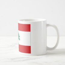Bandera nacional de Líbano Taza De Café