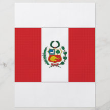 Bandera nacional de Perú Tarjetas Informativas