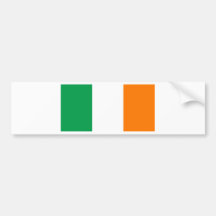 Bandera nacional Irlanda Etiqueta De Parachoque