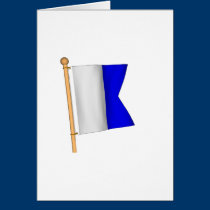 Bandera náutica 'A tarjetas