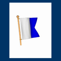 Bandera náutica 'A tarjetas postales