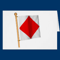 Bandera náutica 'F tarjetas