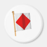 Bandera náutica 'F Iman Para Frigorífico