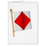 Bandera náutica 'F Tarjetón