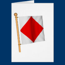 Bandera náutica 'F tarjetas