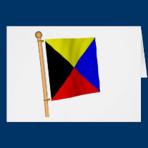 Bandera náutica 'Z tarjetas