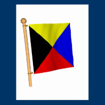 Bandera náutica 'Z tarjetas postales