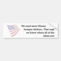 Bandera Obama Etiqueta De Parachoque