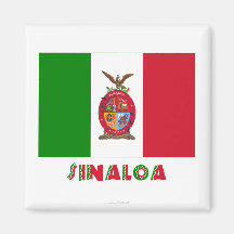 Bandera oficiosa de Sinaloa Imán Para Frigorifico