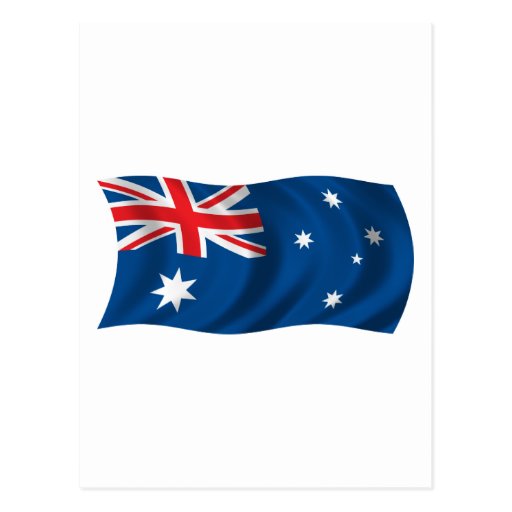 Bandera ondulada de Australia Postales