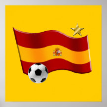 Bandera ondulada de los regalos del balón de fútbo poster