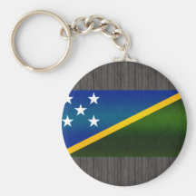 Bandera pelada moderna del isleño de Solomon Llavero Personalizado