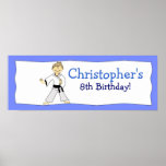Bandera personalizada FU del cumpleaños del KARATE Impresiones