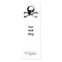 Bandera pirata de la zeta plantillas de tarjetas personales
