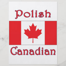 Bandera polaca de Canadá del canadiense Tarjeta Publicitaria