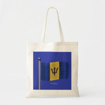 Bandera que agita de Barbados Bolsas