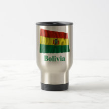 Bandera que agita de Bolivia con nombre Tazas De Café