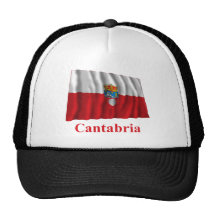 Bandera que agita de Cantabria con nombre Gorras