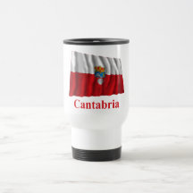 Bandera que agita de Cantabria con nombre Taza De Café
