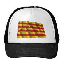 Bandera que agita de Cataluña Gorro De Camionero