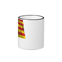 Bandera que agita de Cataluña Taza De Café