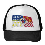 Bandera que agita de Detroit Gorros