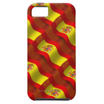 Bandera que agita de España iPhone 5 Case-Mate Cárcasas