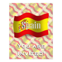 Bandera que agita de España Comunicados Personalizados
