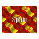 Bandera que agita de España Tarjetas Postales